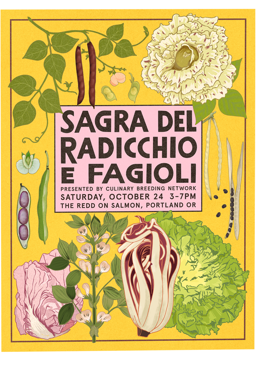 SAGRA DEL RADICCHIO E FAGIOLI 18"x24" Fine Art Print