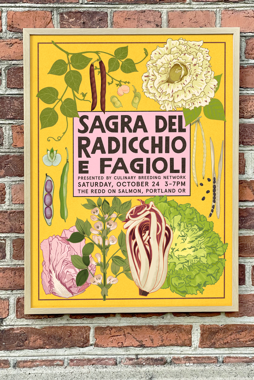SAGRA DEL RADICCHIO E FAGIOLI 18"x24" Fine Art Print