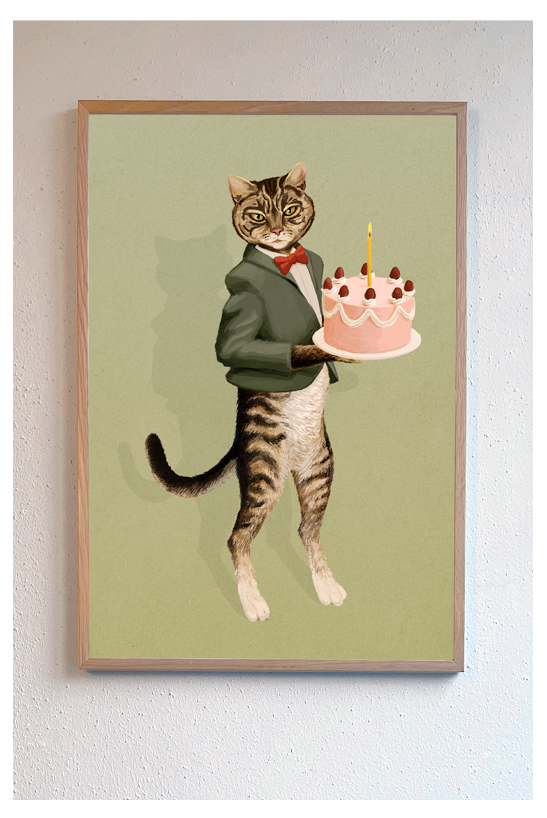GIO & THE CAKE 12"X18" Fine Art Print